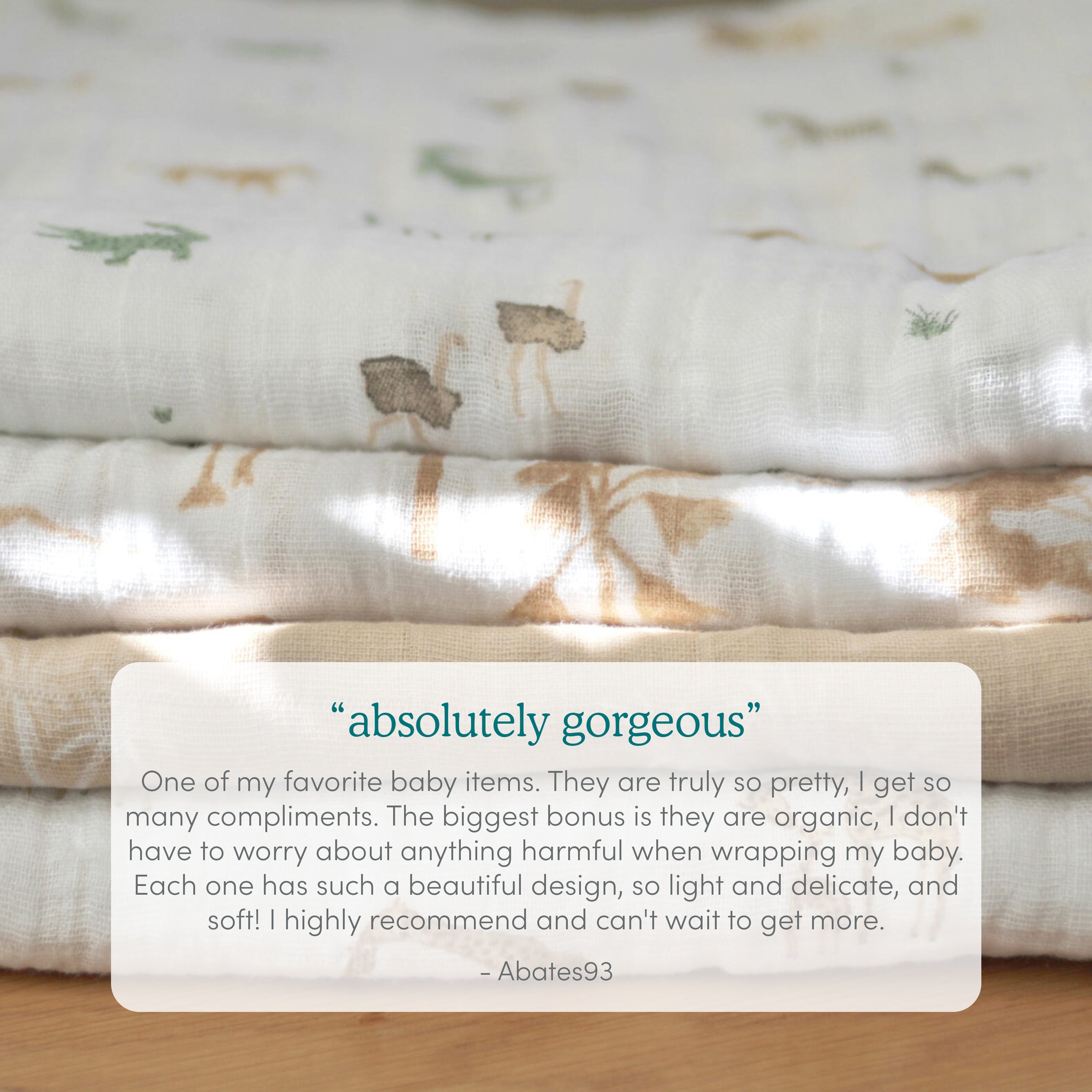 aden + anais Muslin Swaddle Blankets (4-Pack) thumbnail 2