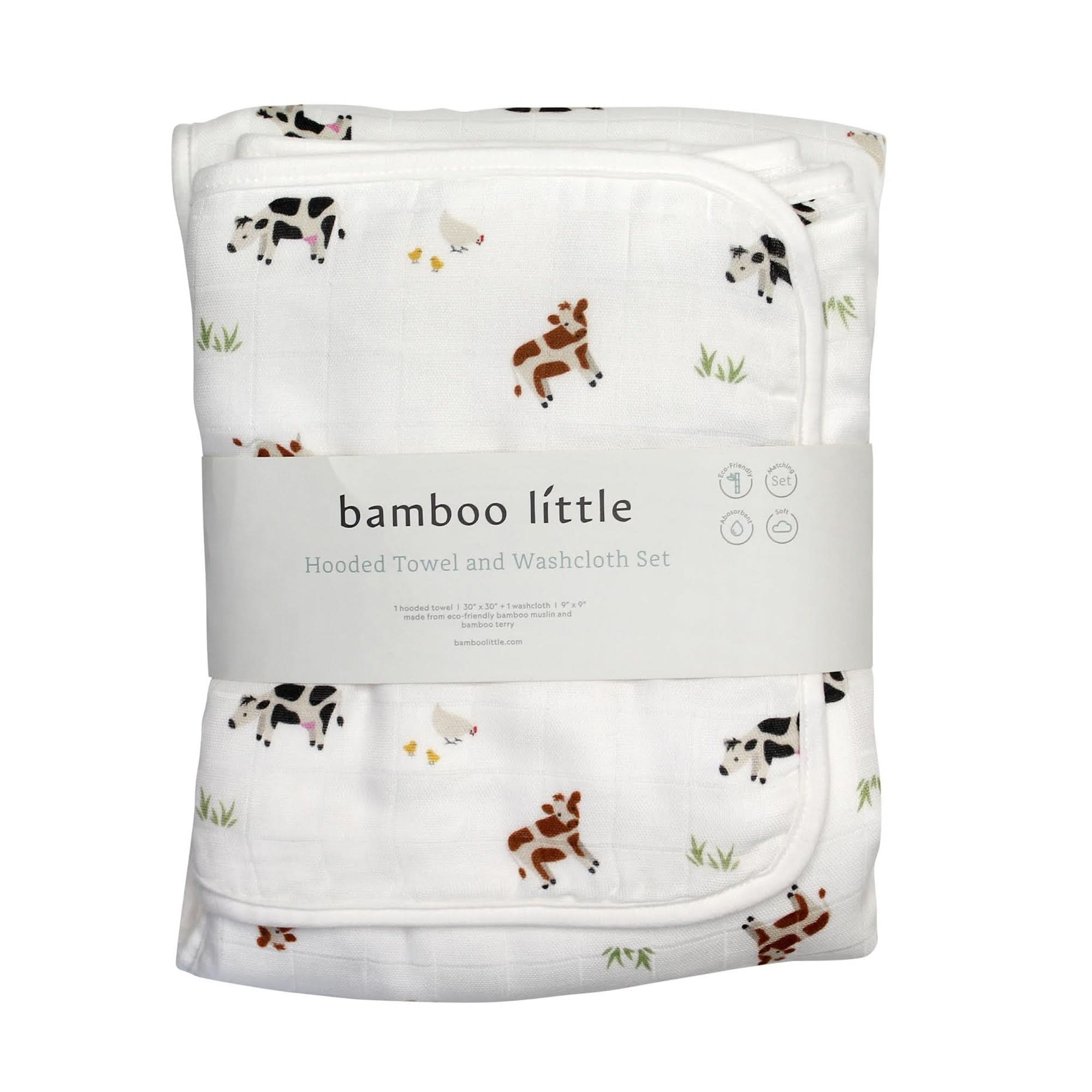 Bamboo Little Hooded Baby Towel (2-Pack) thumbnail 3