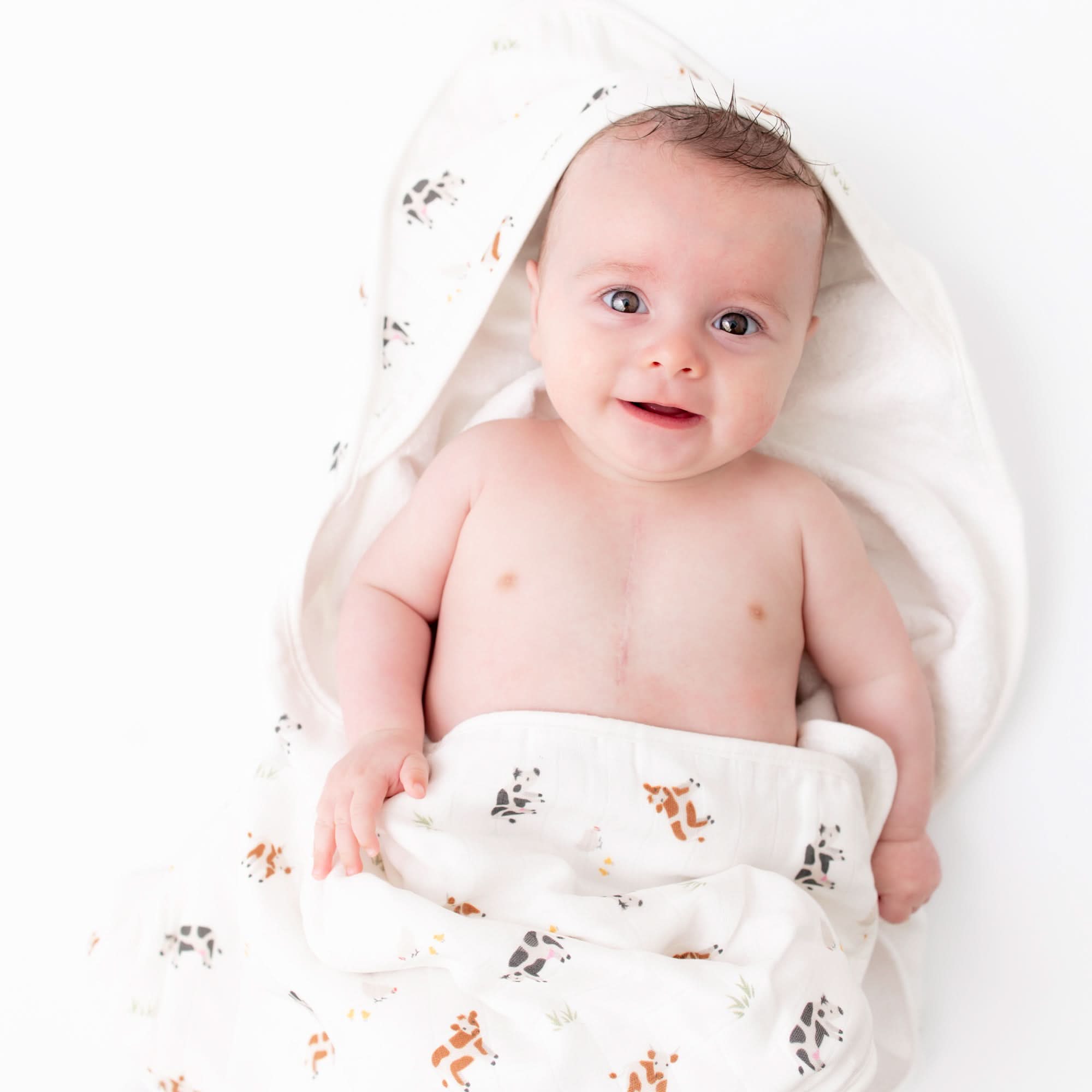 Bamboo Little Hooded Baby Towel (2-Pack)