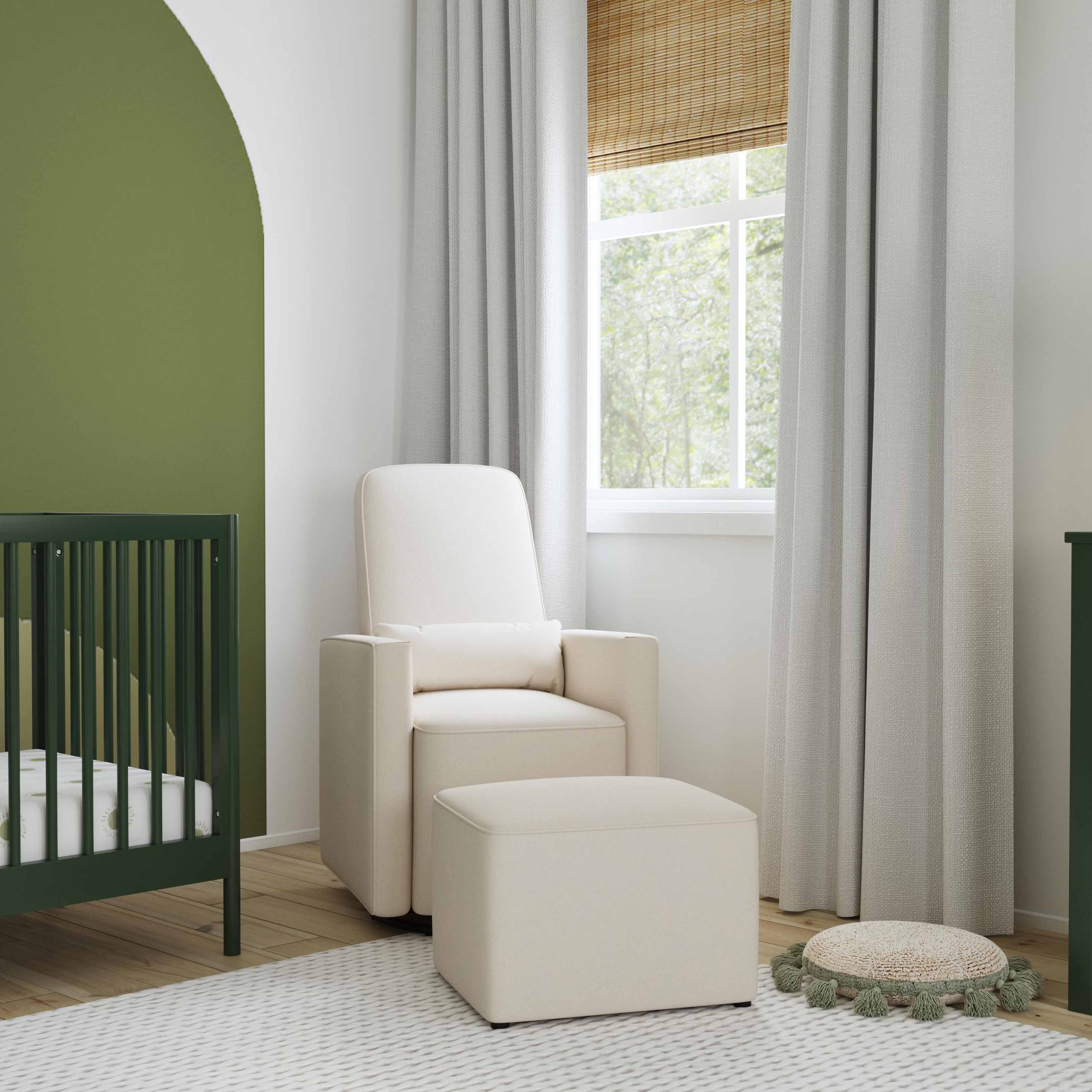 DaVinci Olive Upholstered Swivel Glider thumbnail 7