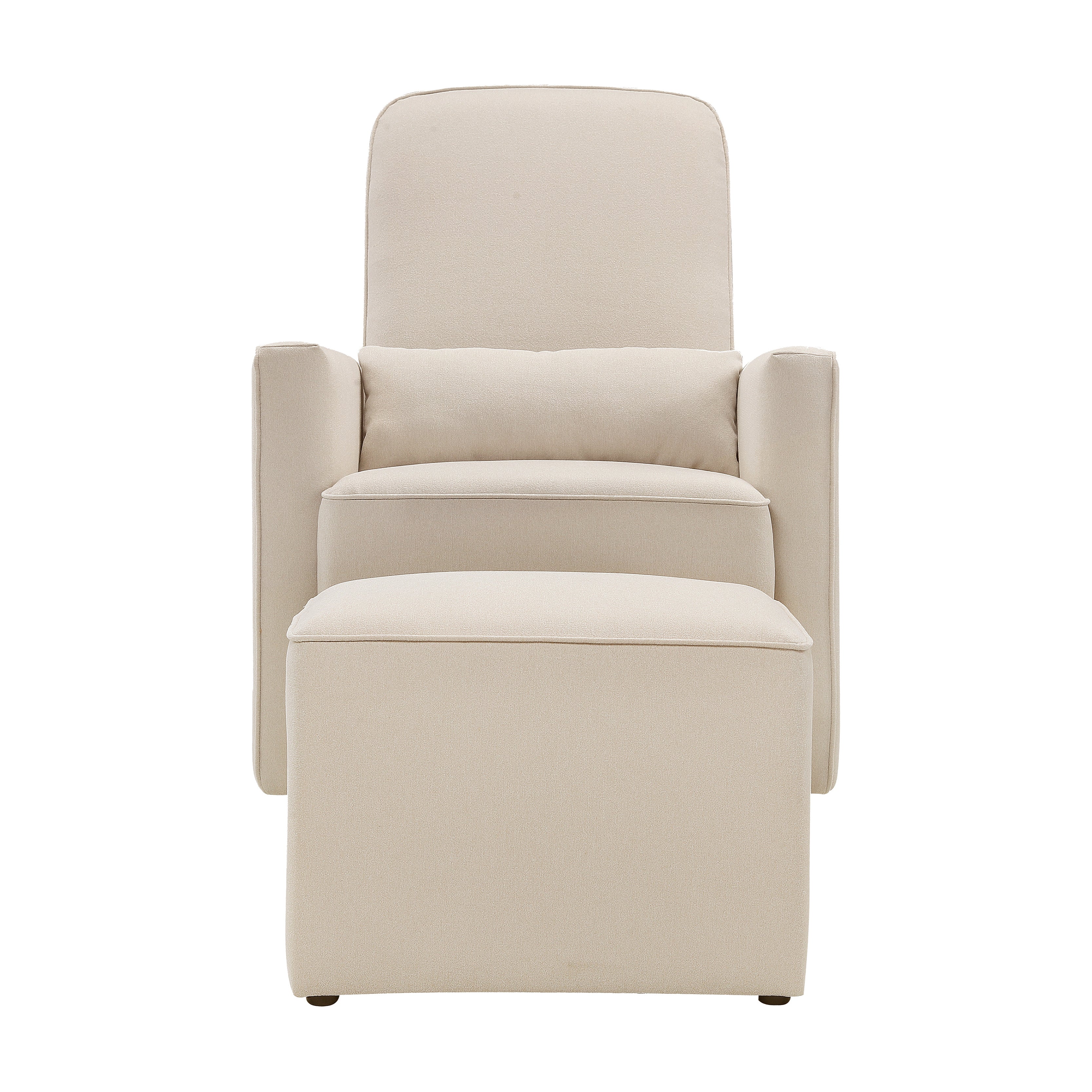 DaVinci Olive Upholstered Swivel Glider thumbnail 3