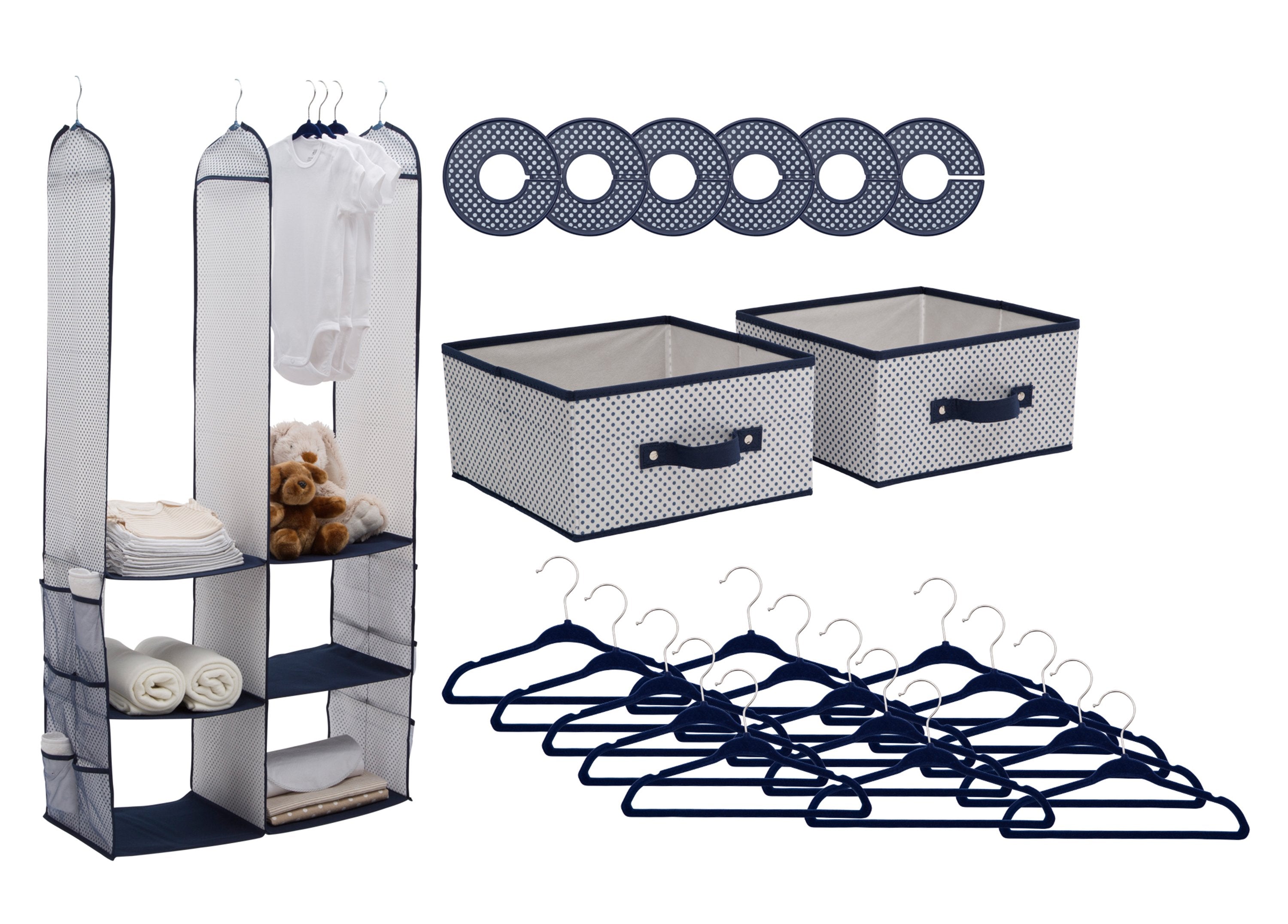 Delta Children Nursery Closet Storage Set (24 Pieces)
