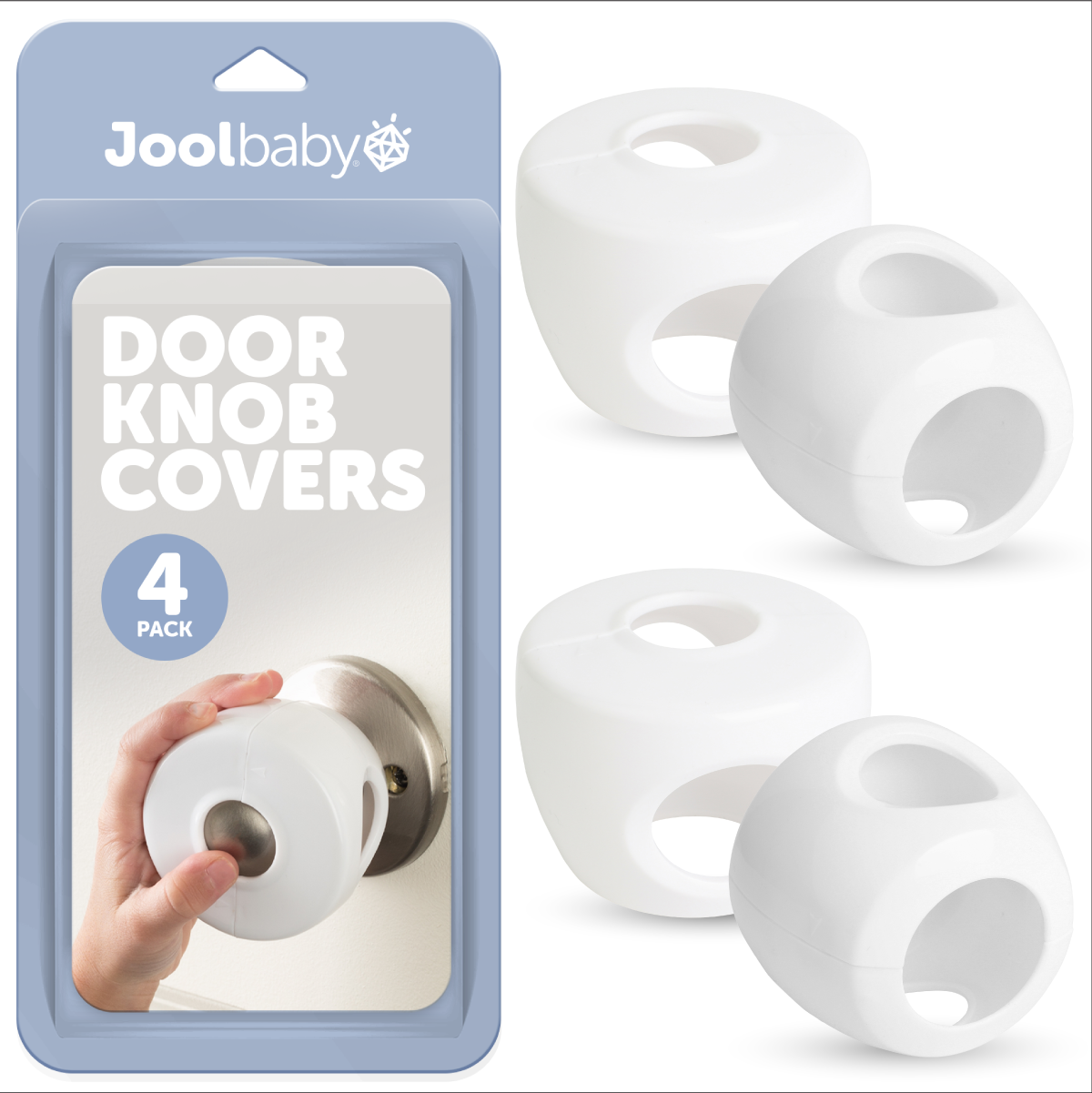 Jool Baby Door Knob Safety Covers (4-Pack) thumbnail 4