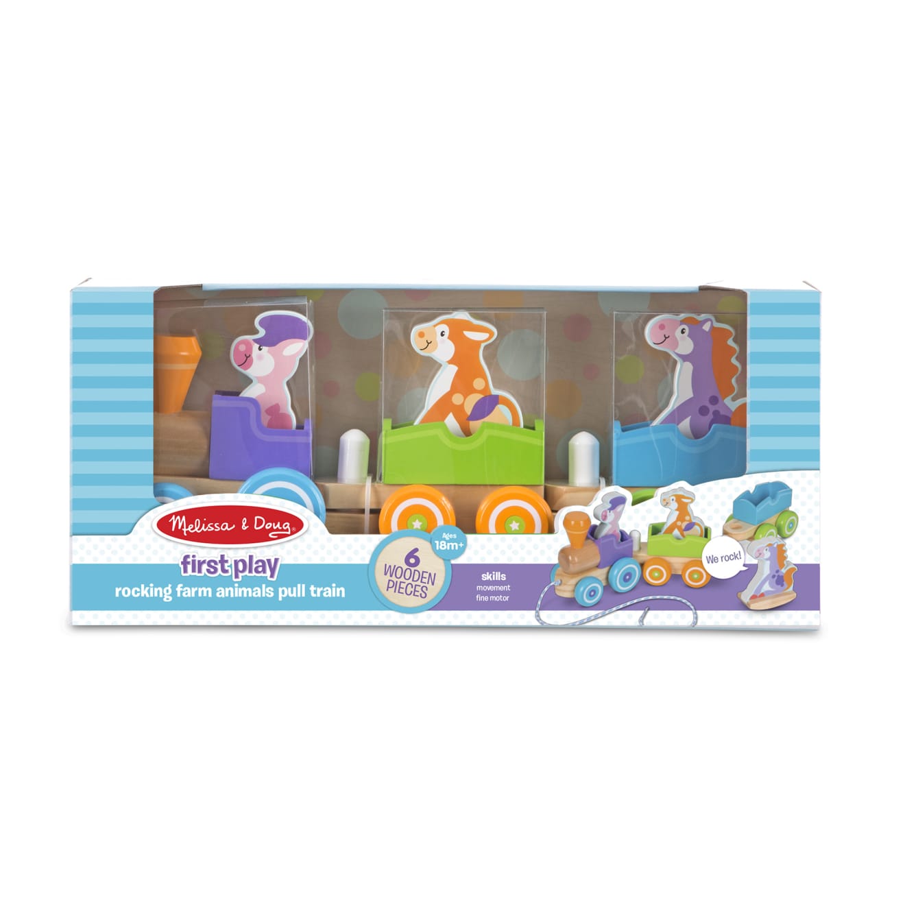 Melissa & Doug First Play Wooden Chunky Puzzle thumbnail 6