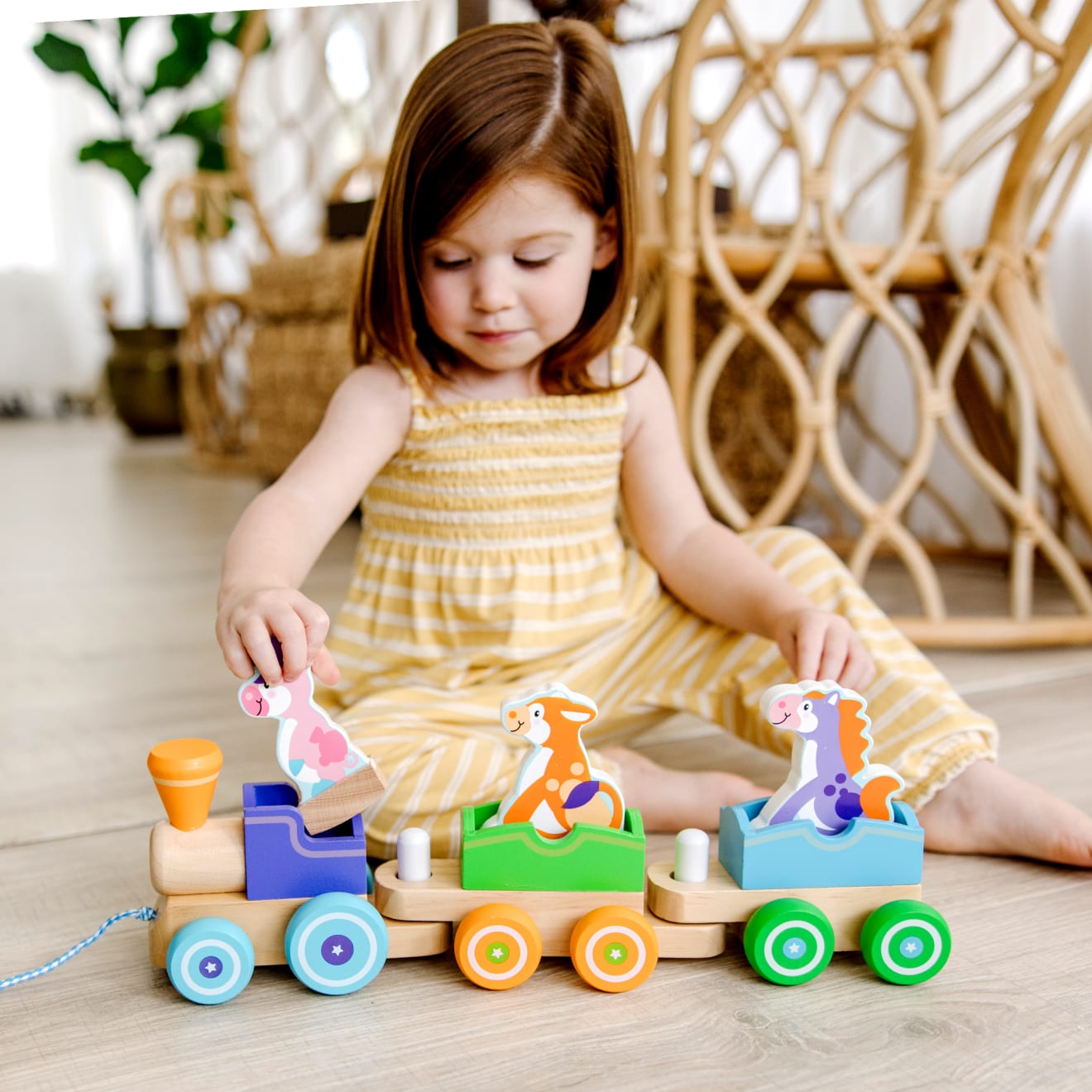 Melissa & Doug First Play Wooden Chunky Puzzle thumbnail 7