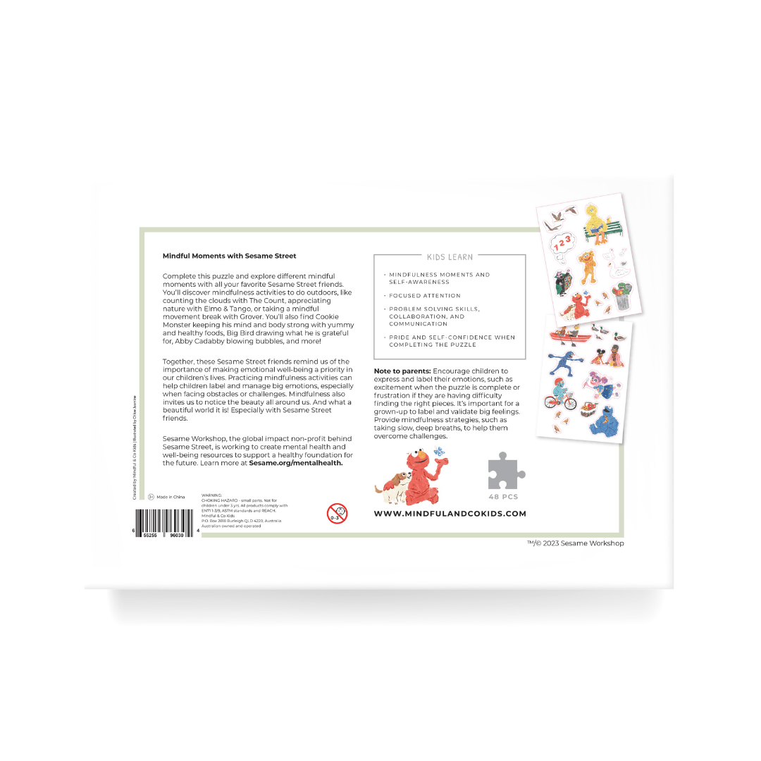 Mindful & Co Kids Mindful Moments Sesame Street Floor Puzzle thumbnail 6