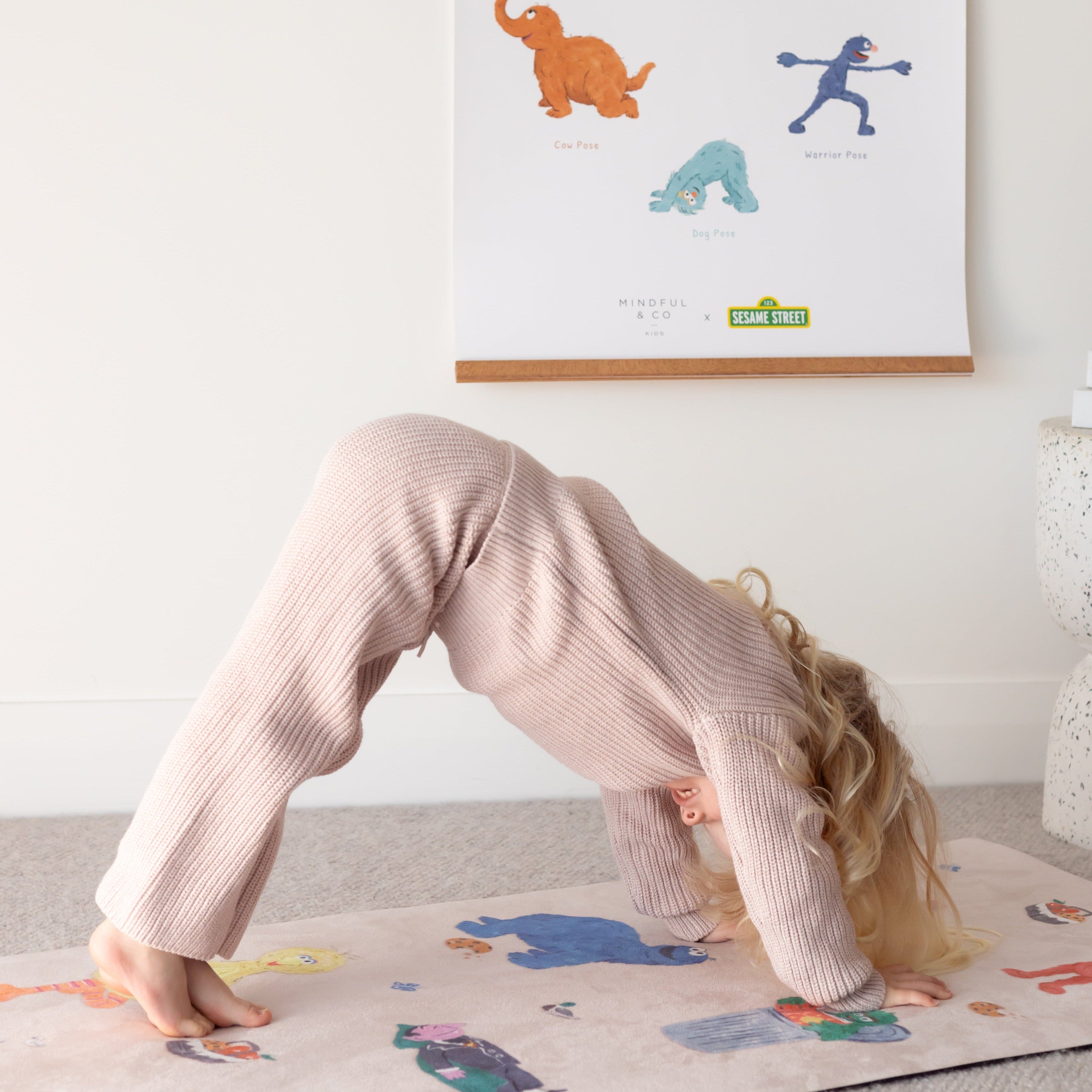 Mindful & Co Kids Double-Sided Sesame Street Yoga Poses Print thumbnail 2