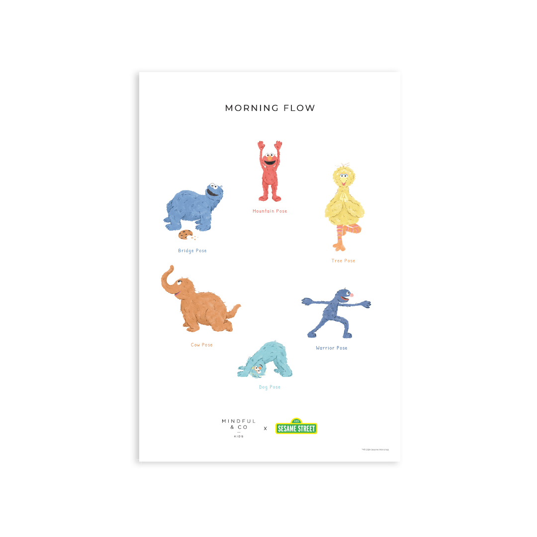 Mindful & Co Kids Double-Sided Sesame Street Yoga Poses Print thumbnail 7