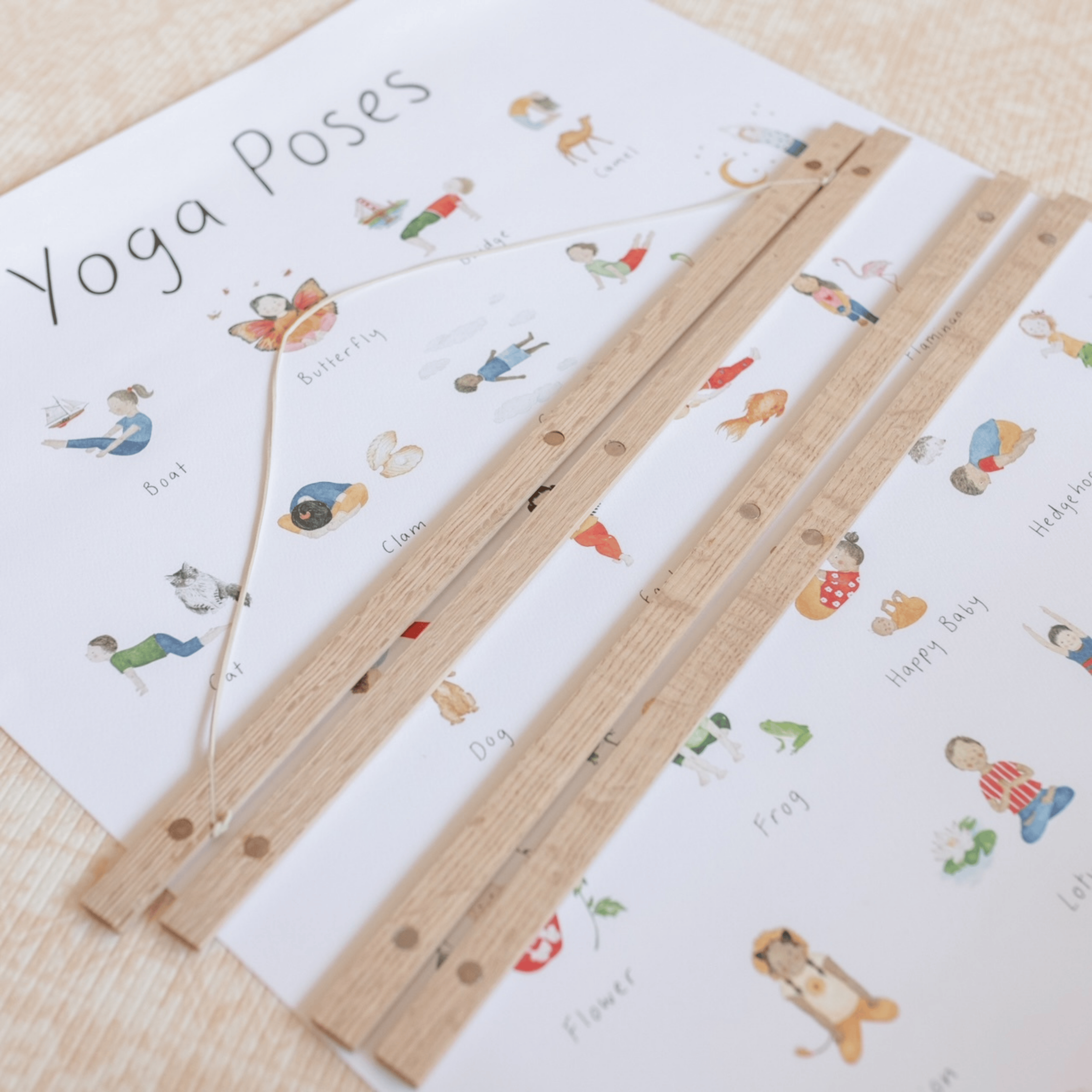 Mindful & Co Kids Wooden Print Hanger thumbnail 3