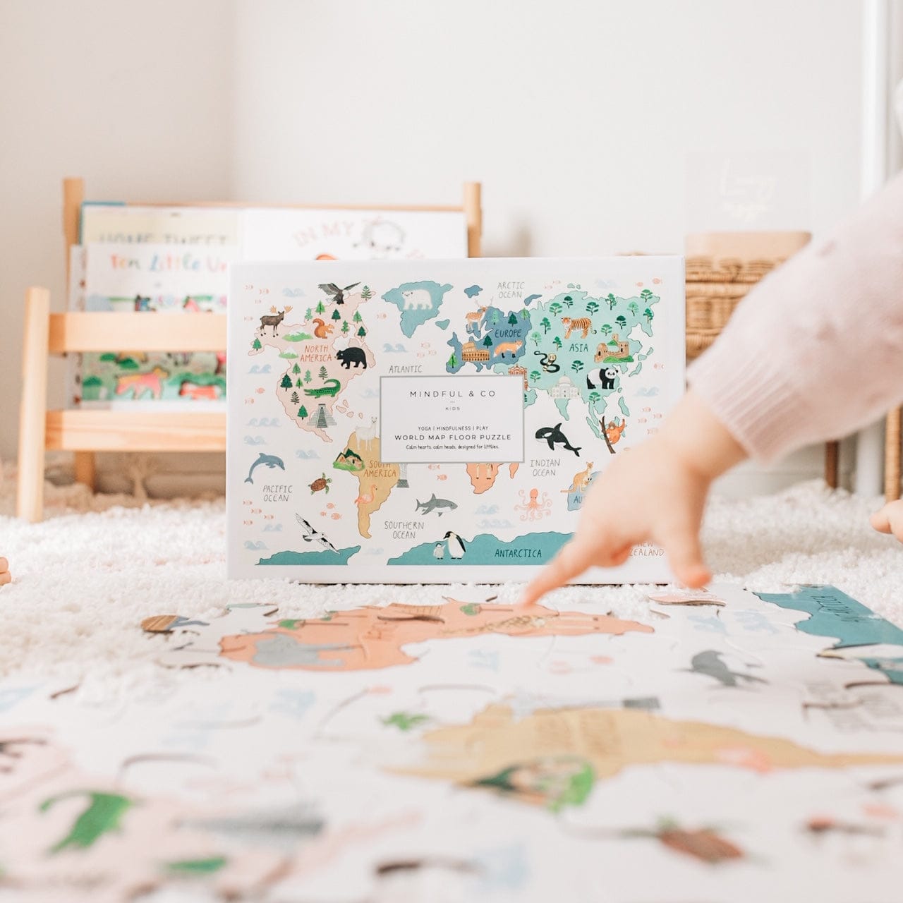 Mindful & Co Kids World Map Floor Puzzle thumbnail 3