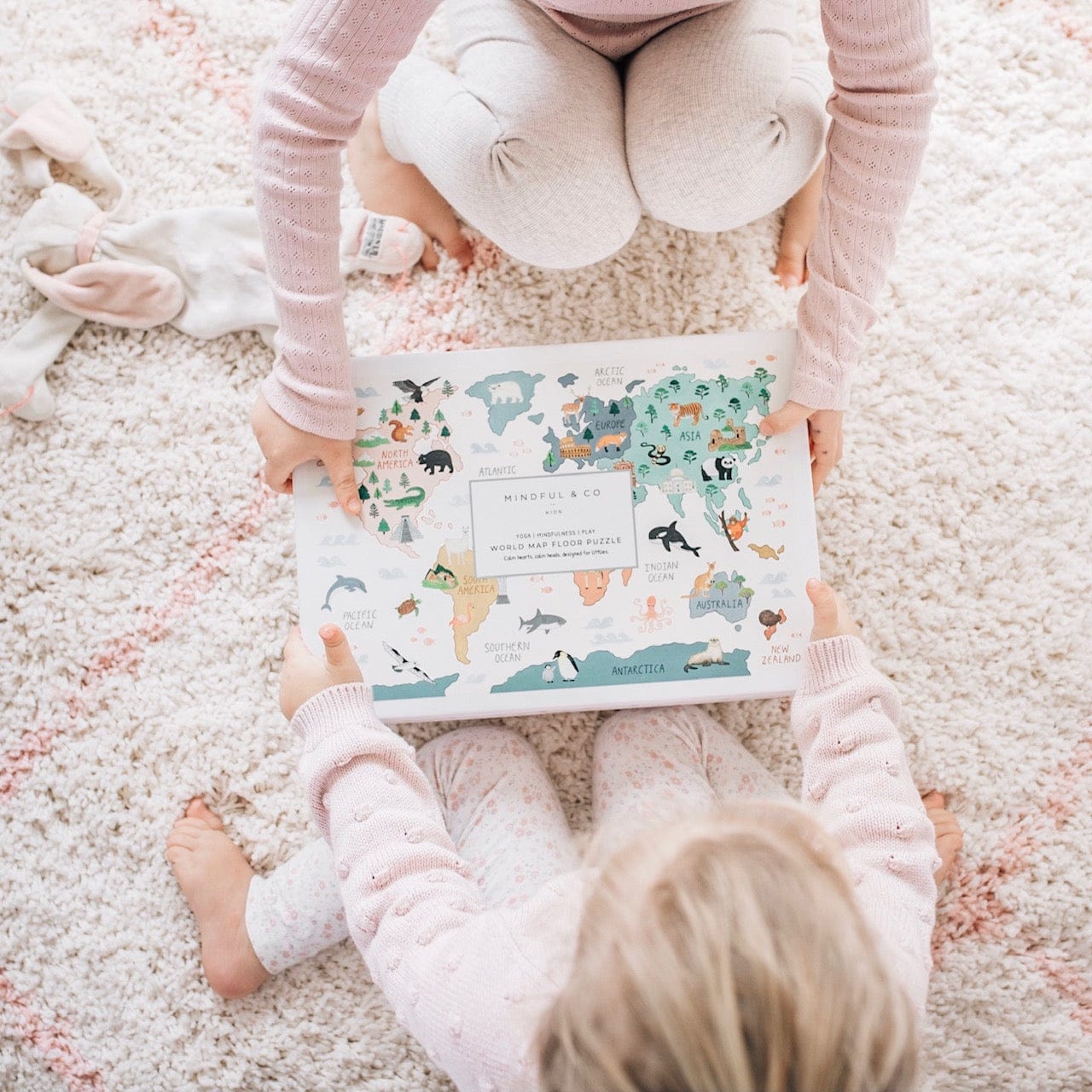 Mindful & Co Kids World Map Floor Puzzle thumbnail 2