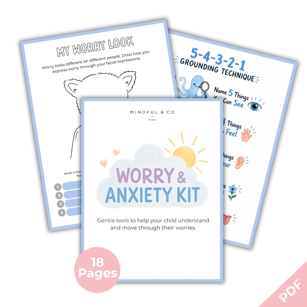 Mindful & Co Kids Worry & Anxiety Kit (Printable) thumbnail 6