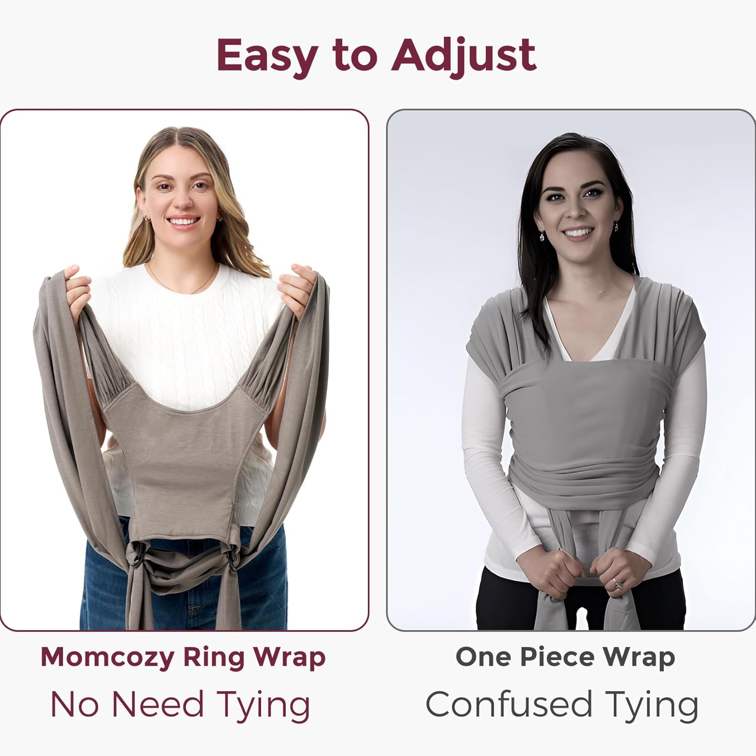 Momcozy Adjustable Buckle Baby Wrap Carrier thumbnail 7