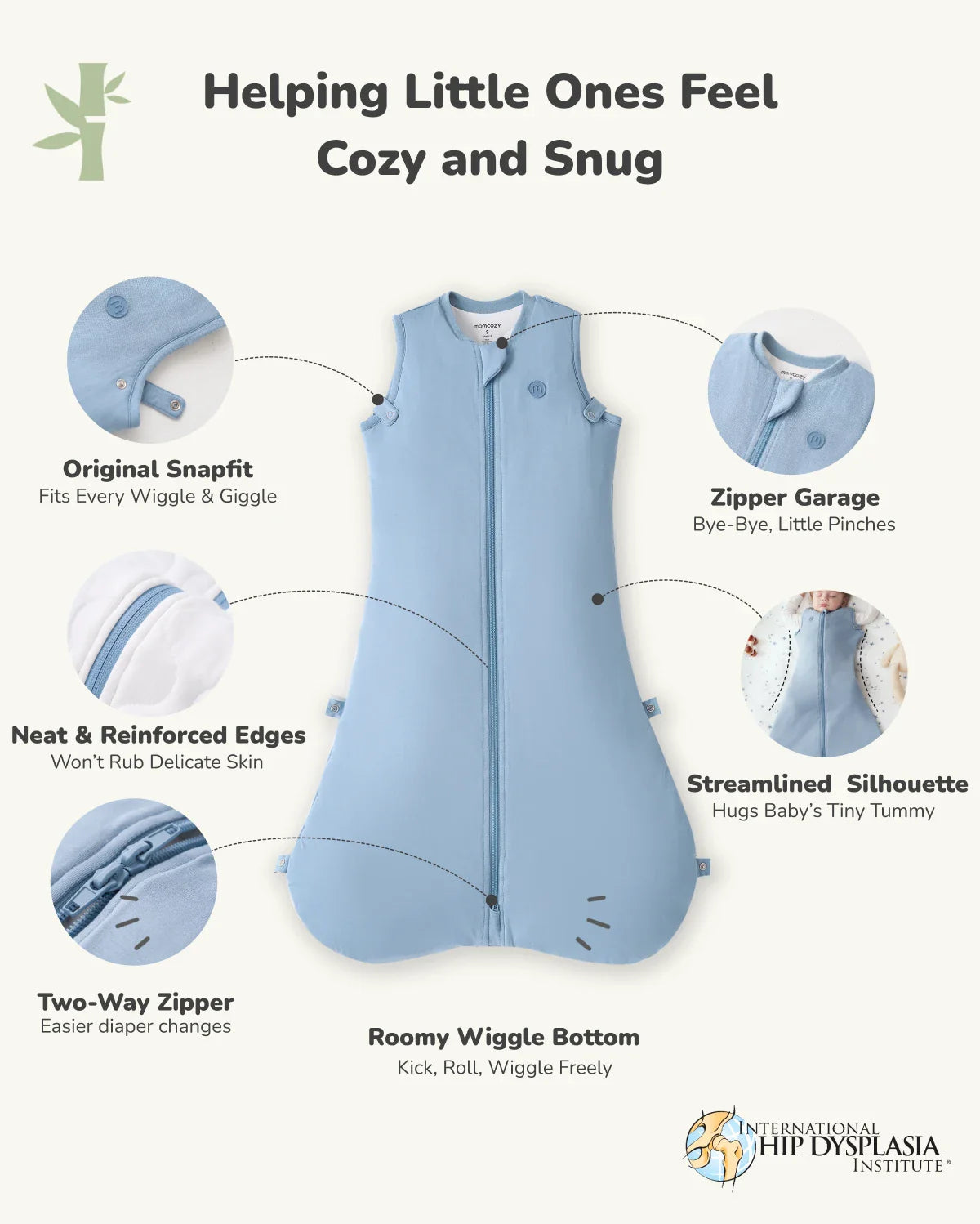 Momcozy Baby Sleep Sack 1.5 TOG thumbnail 7