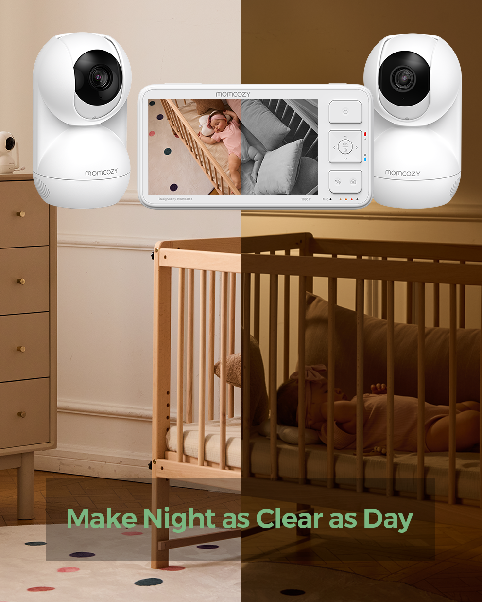 Momcozy 5.5-inch Full HD Video Baby Monitor (BM03)