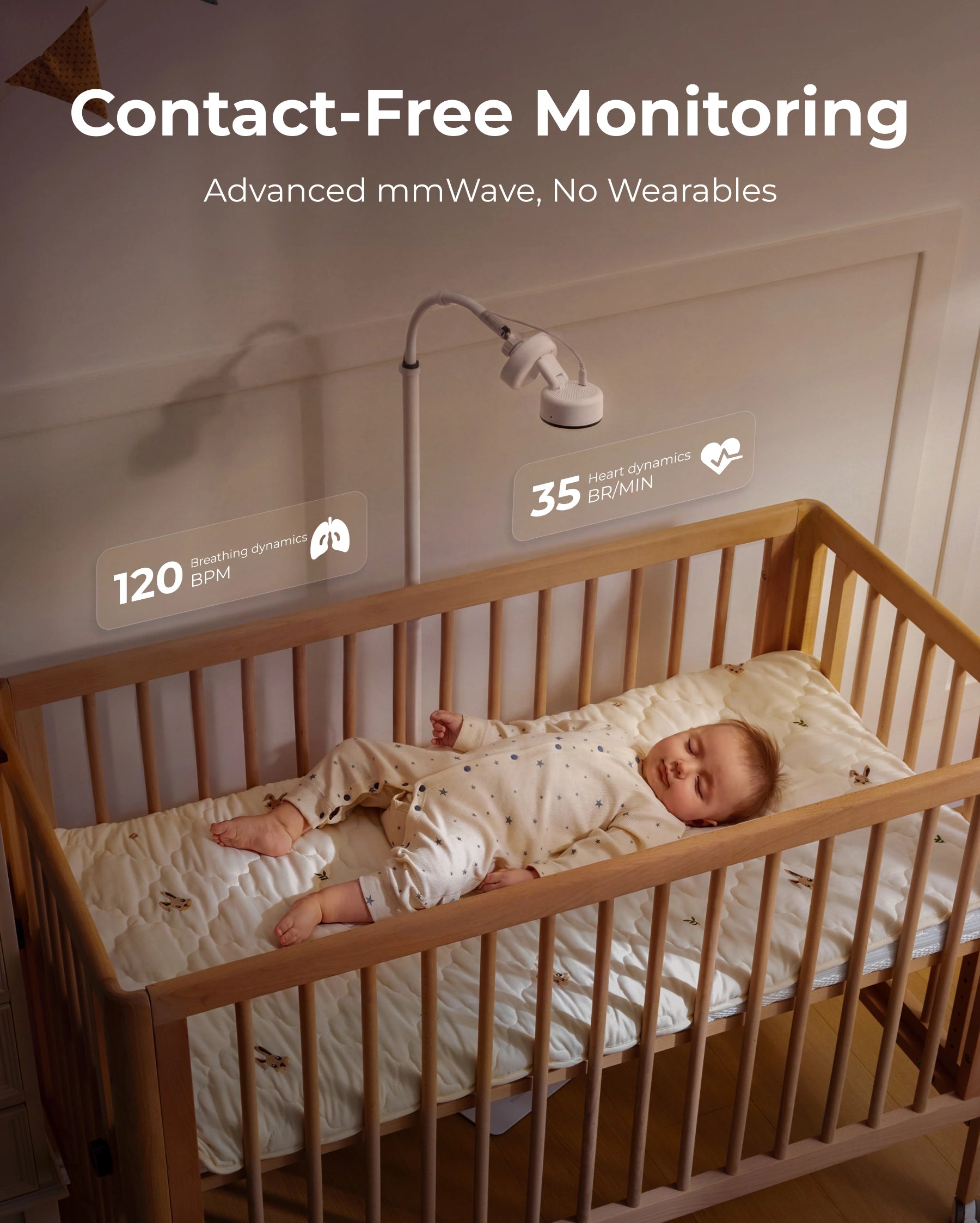 Momcozy Contact-Free Smart Baby Monitor (BM08) thumbnail 7