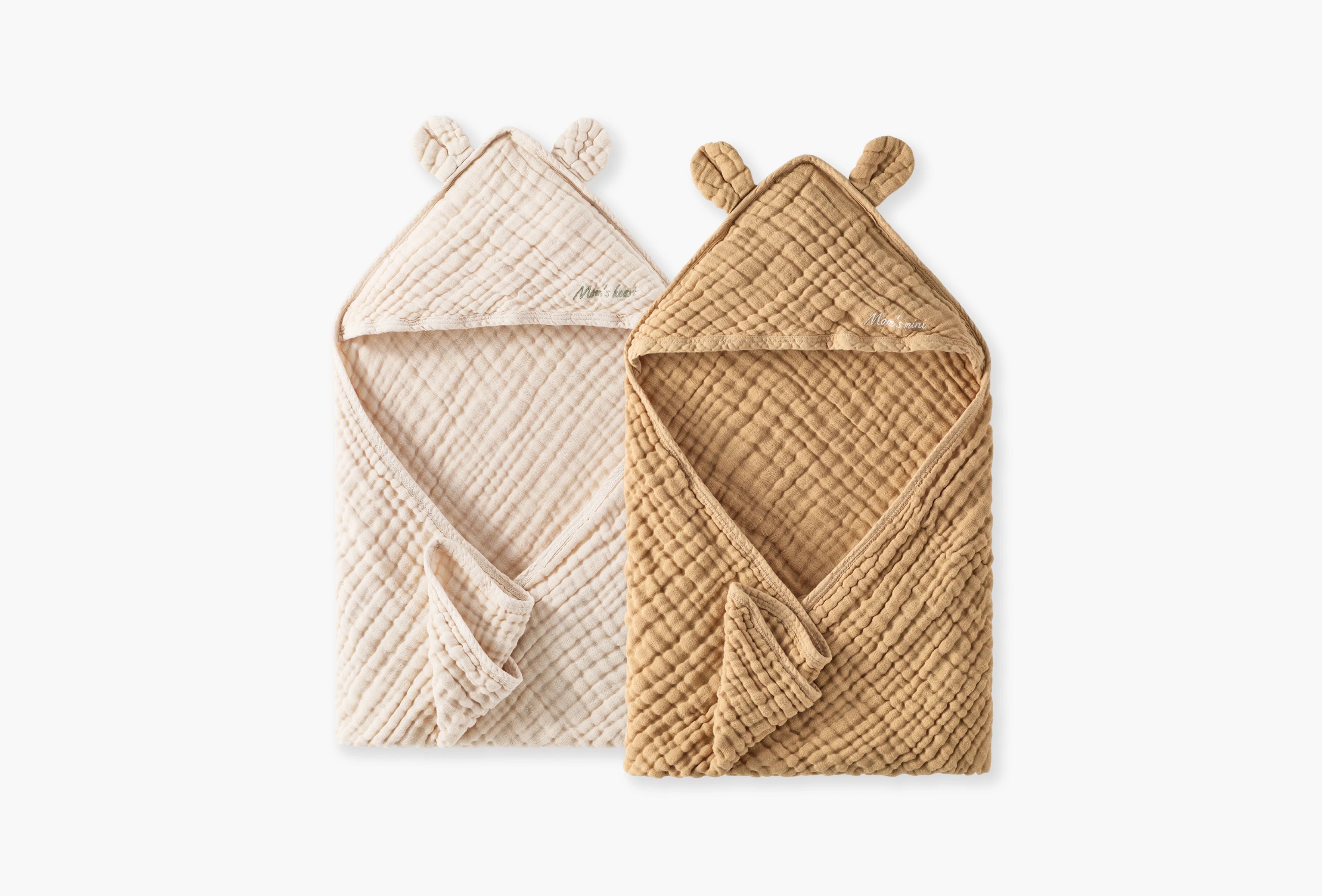 Momcozy Cotton Muslin Hooded Baby Towel thumbnail 3