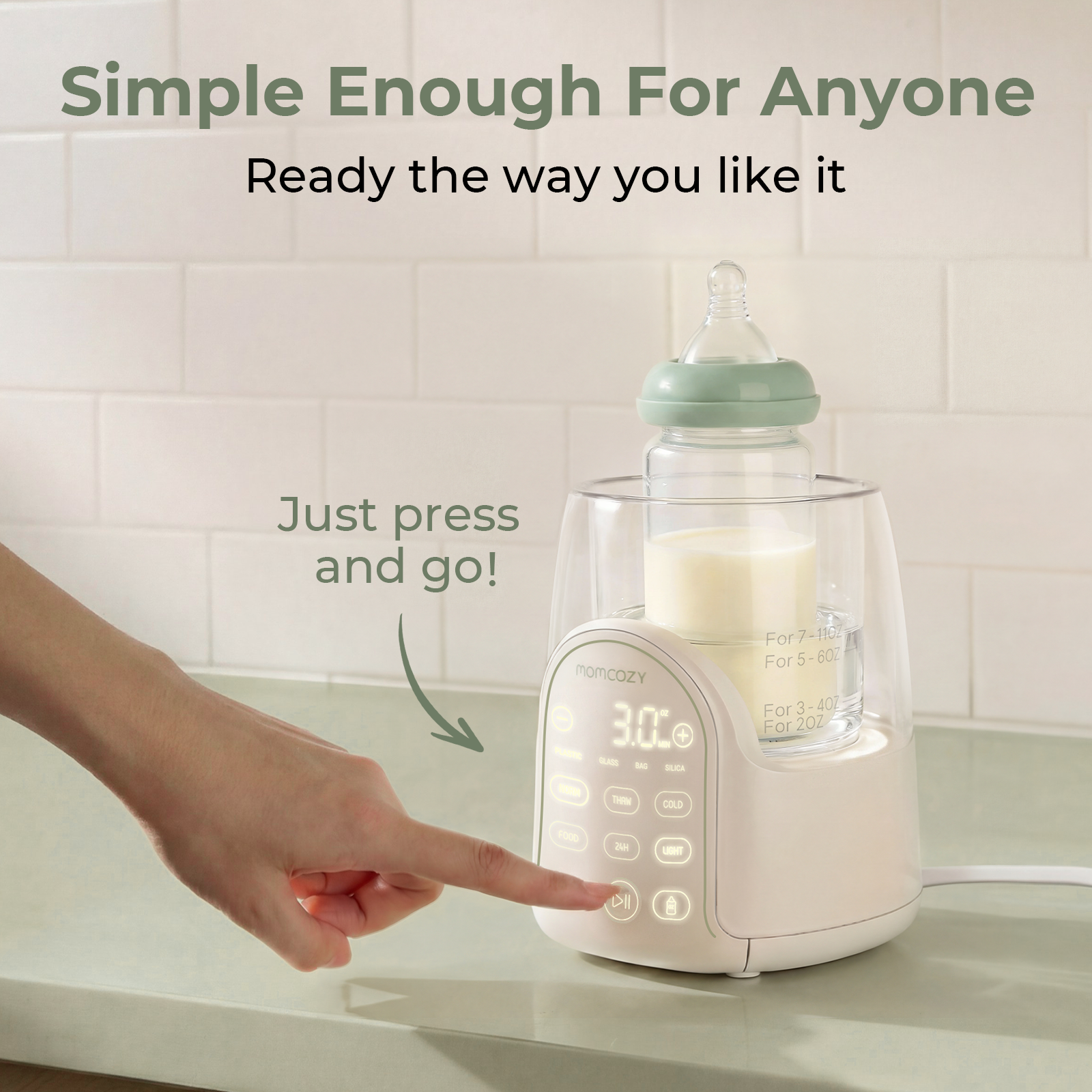 Momcozy Night Pro Baby Bottle Warmer thumbnail 3