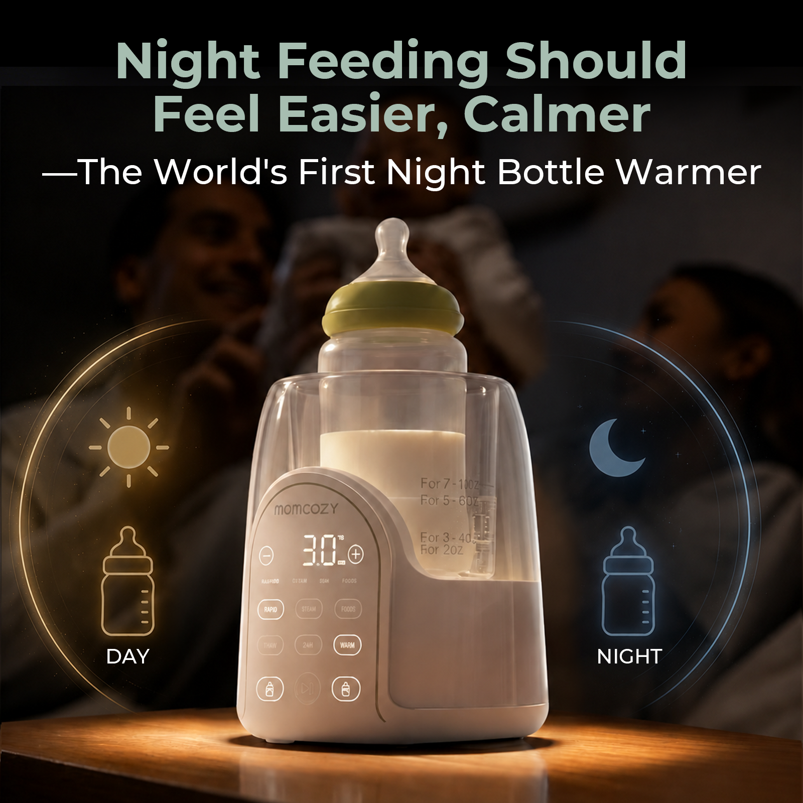 Momcozy Night Pro Baby Bottle Warmer thumbnail 6