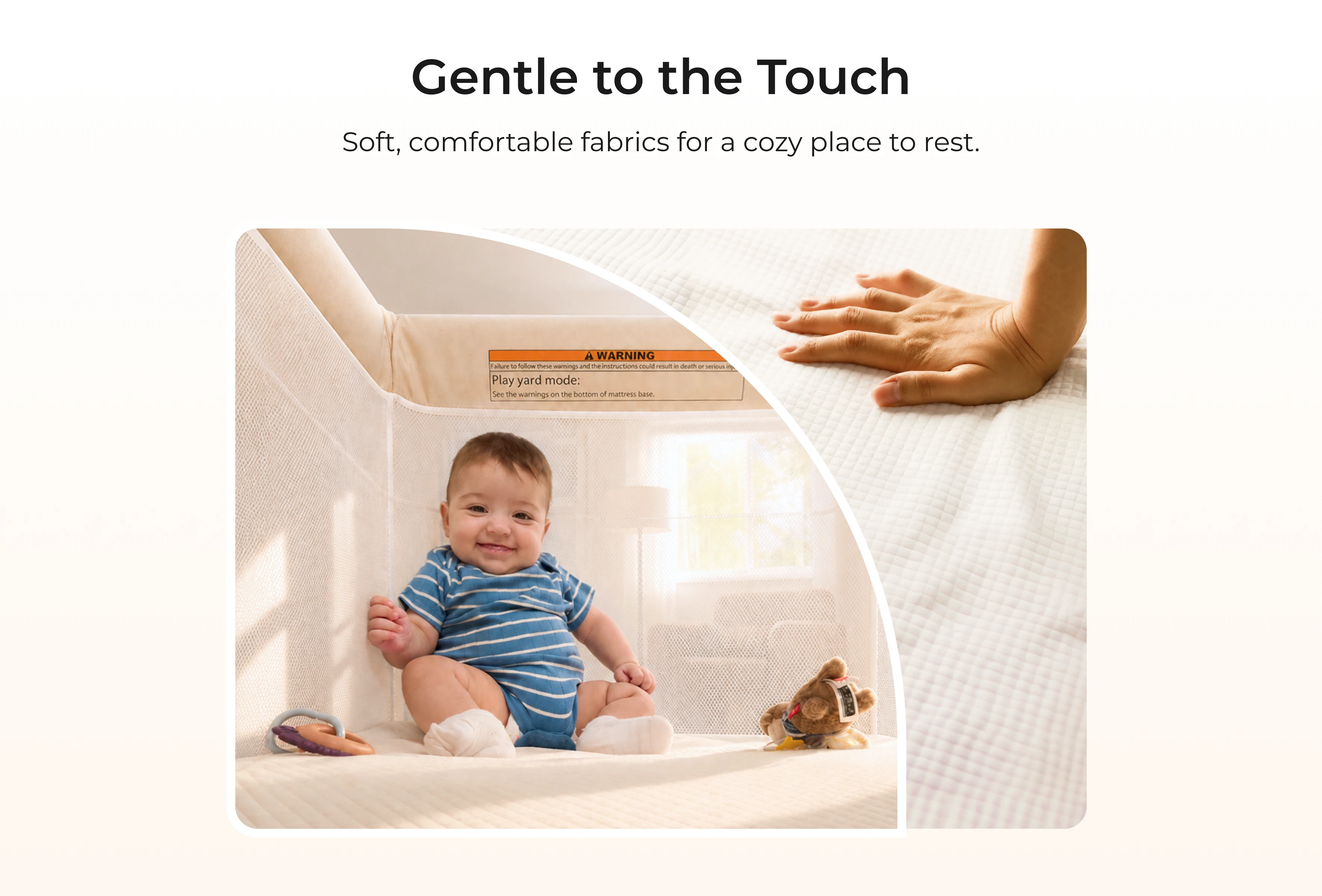 Momcozy One-Click Foldable Baby Playard thumbnail 3