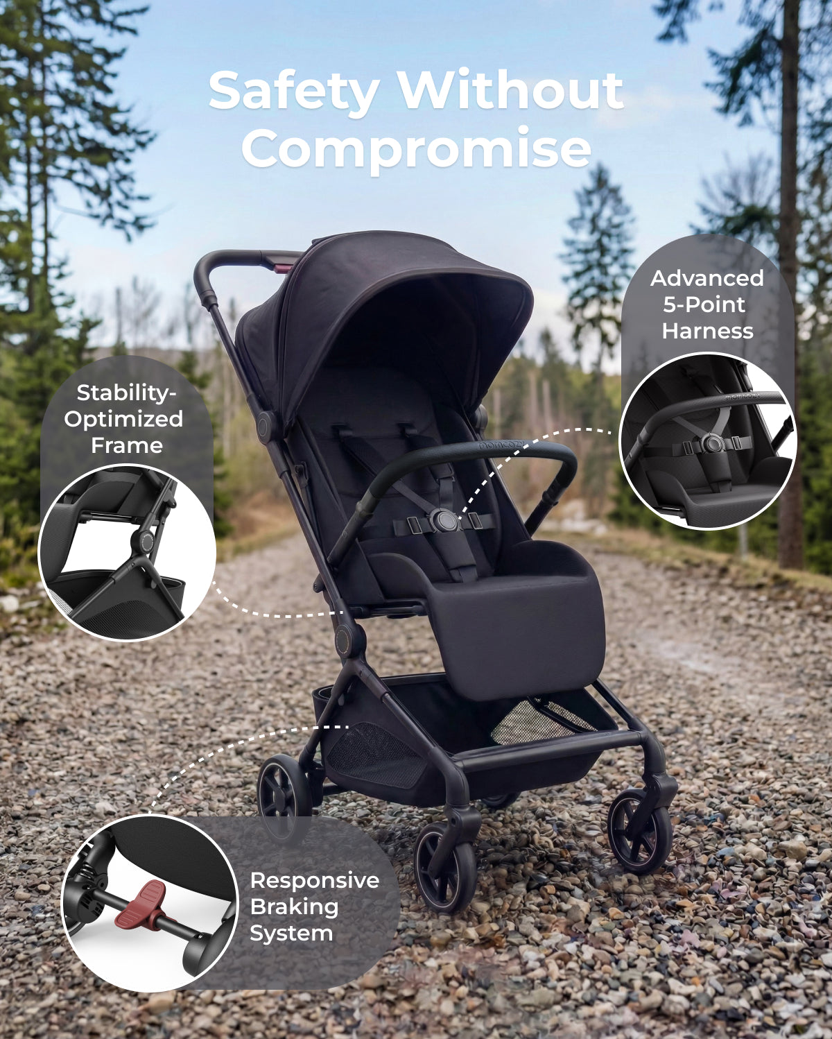 Momcozy Tuckgo Travel Stroller thumbnail 4