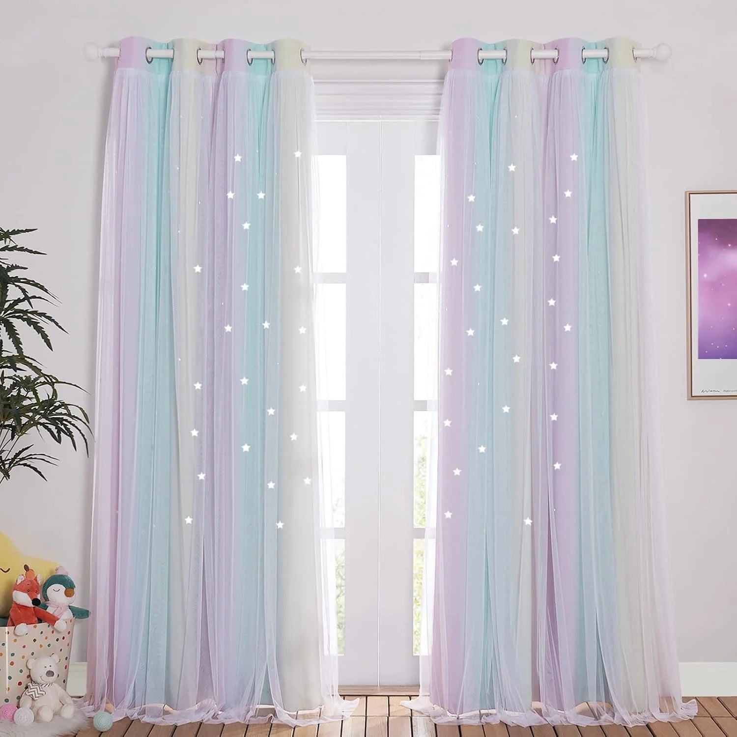 NICETOWN Blackout Curtains for Nursery thumbnail 3