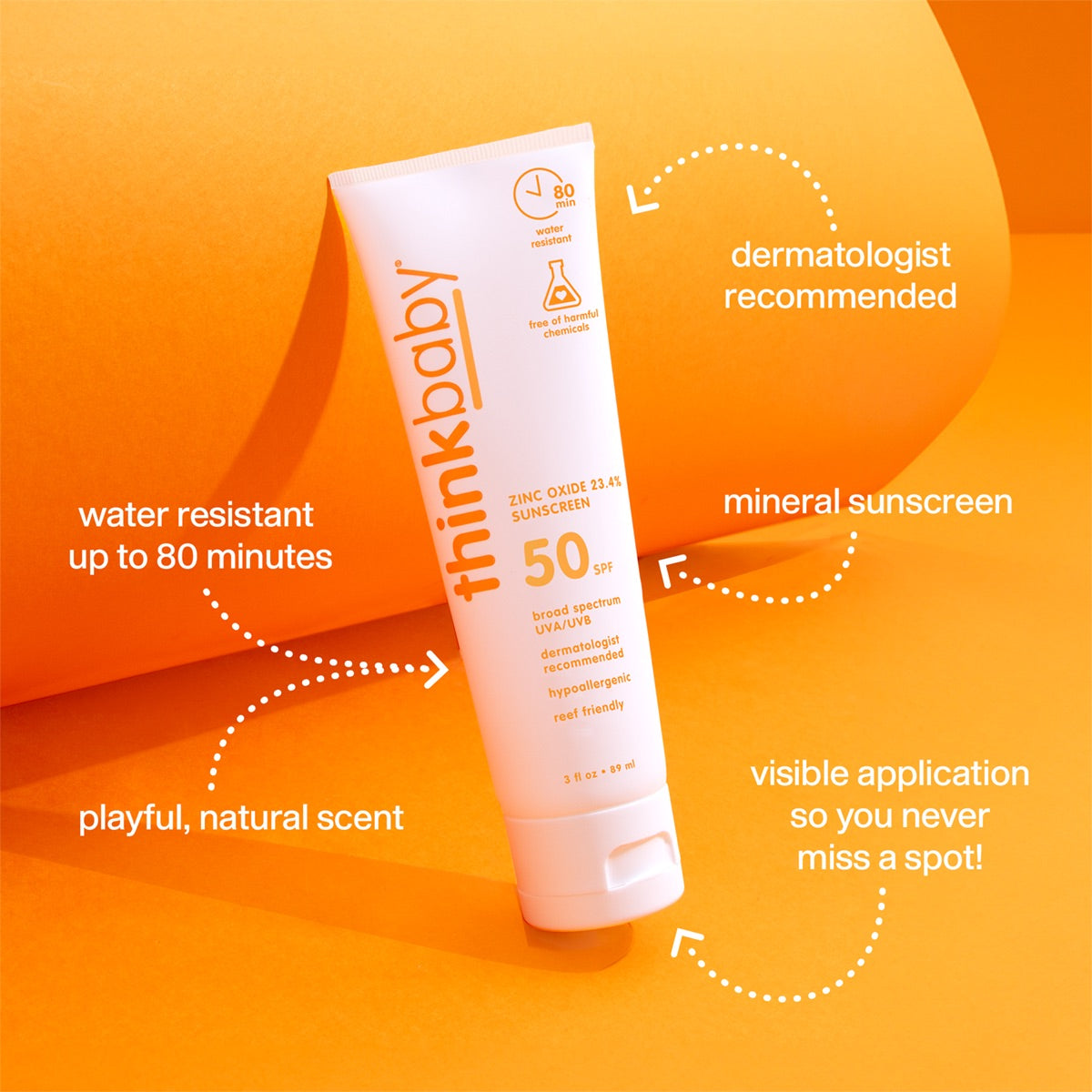 Thinkbaby Safe Sunscreen SPF 50+ (6 oz) thumbnail 6
