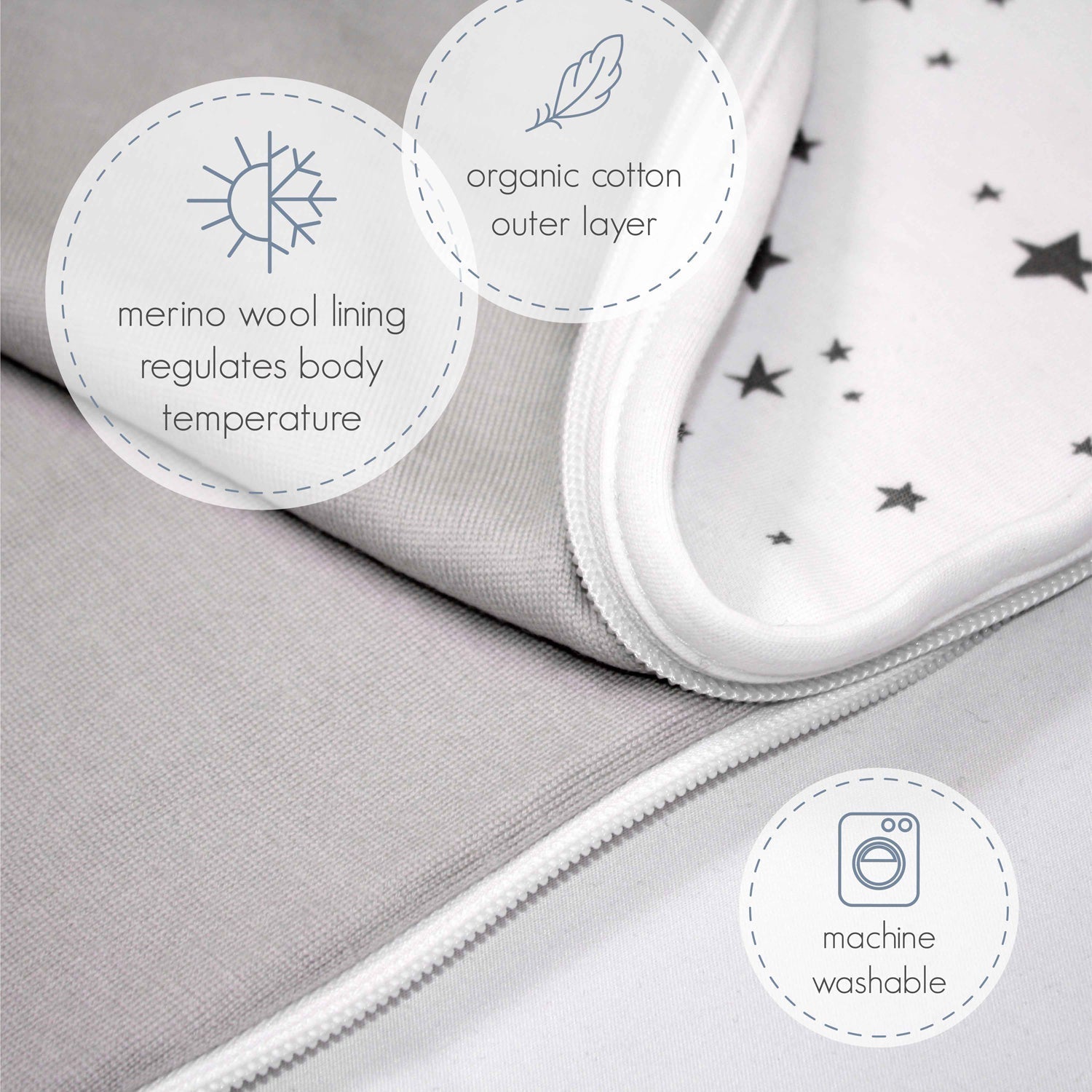 Woolino 4 Season Baby Sleep Bag thumbnail 2
