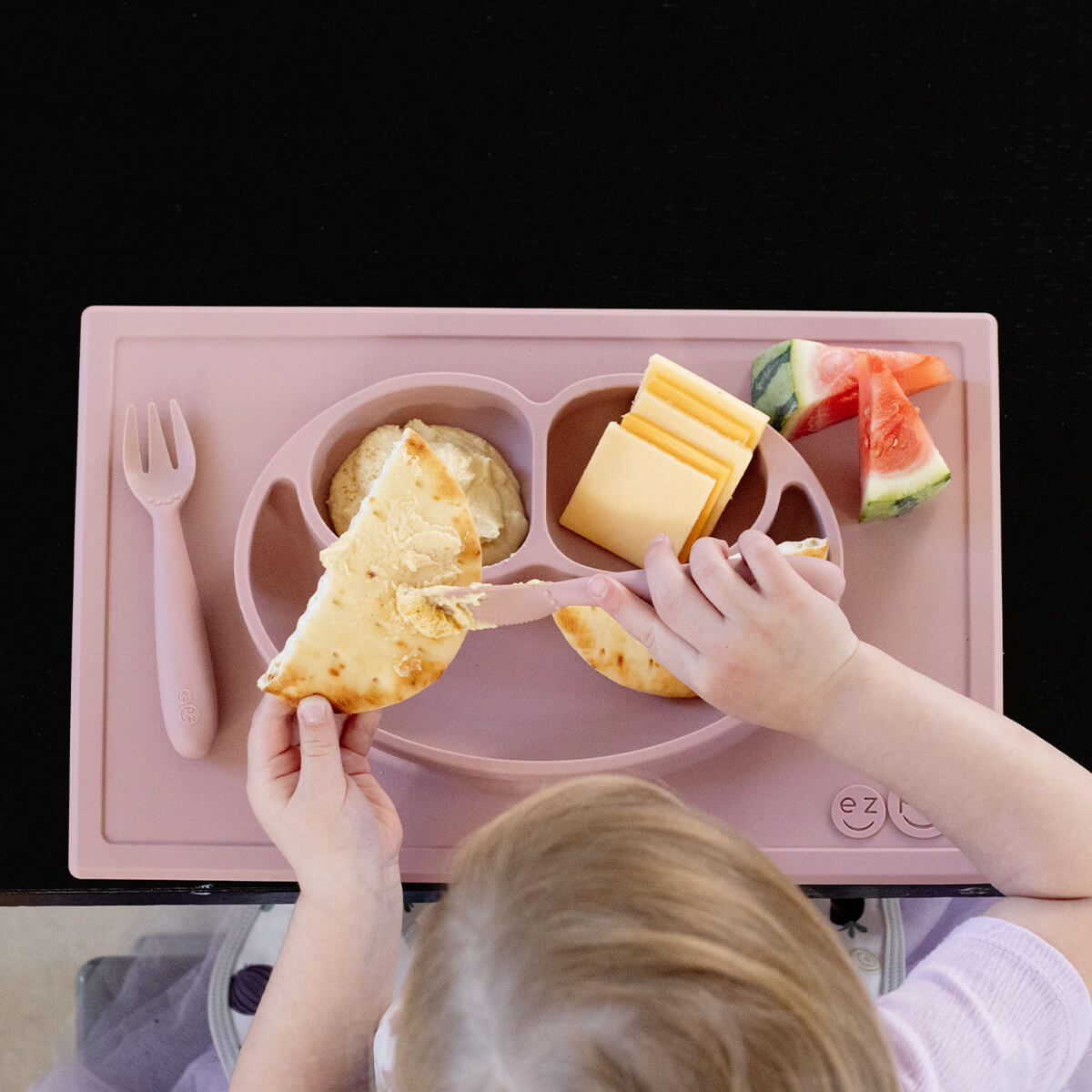ezpz Happy Mat silicone placemat and bowl thumbnail 4